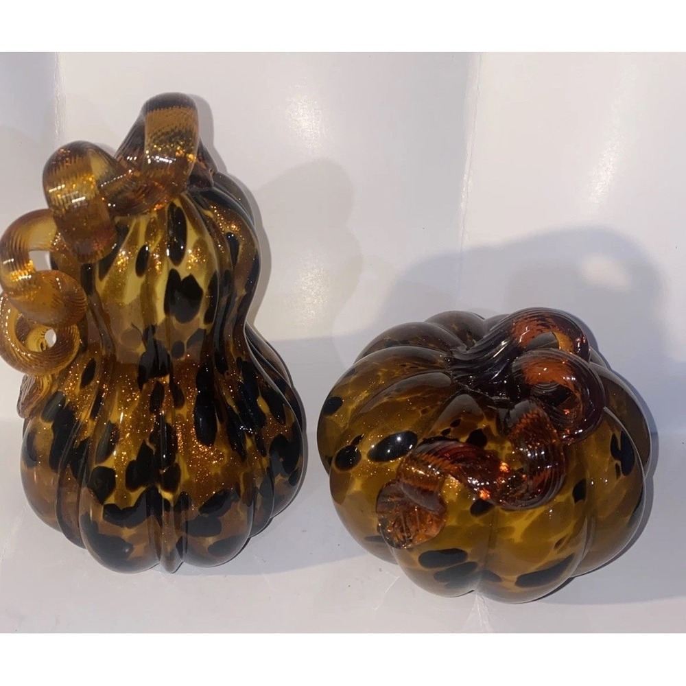 Pier 1 Hand-blown Pumpkin & Gourd Home Decor